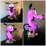 Figura de ação- Courage the Cowardly dog -feito á mão