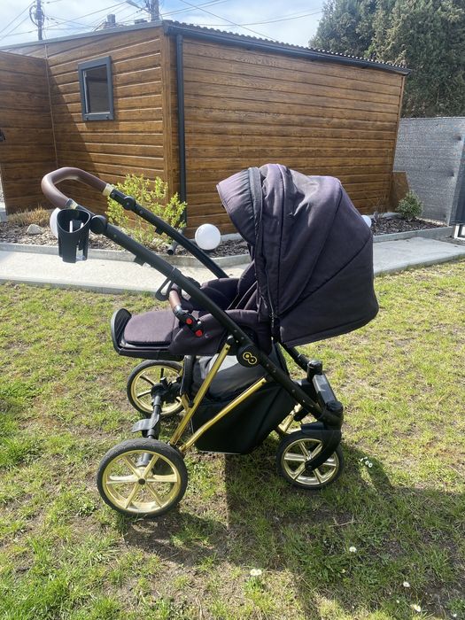 Wózek 3w1 musse babyactive złoty czarny