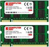 Оперативная память Komputerbay SODIMM DDR2-667 2048MB PC2-5300