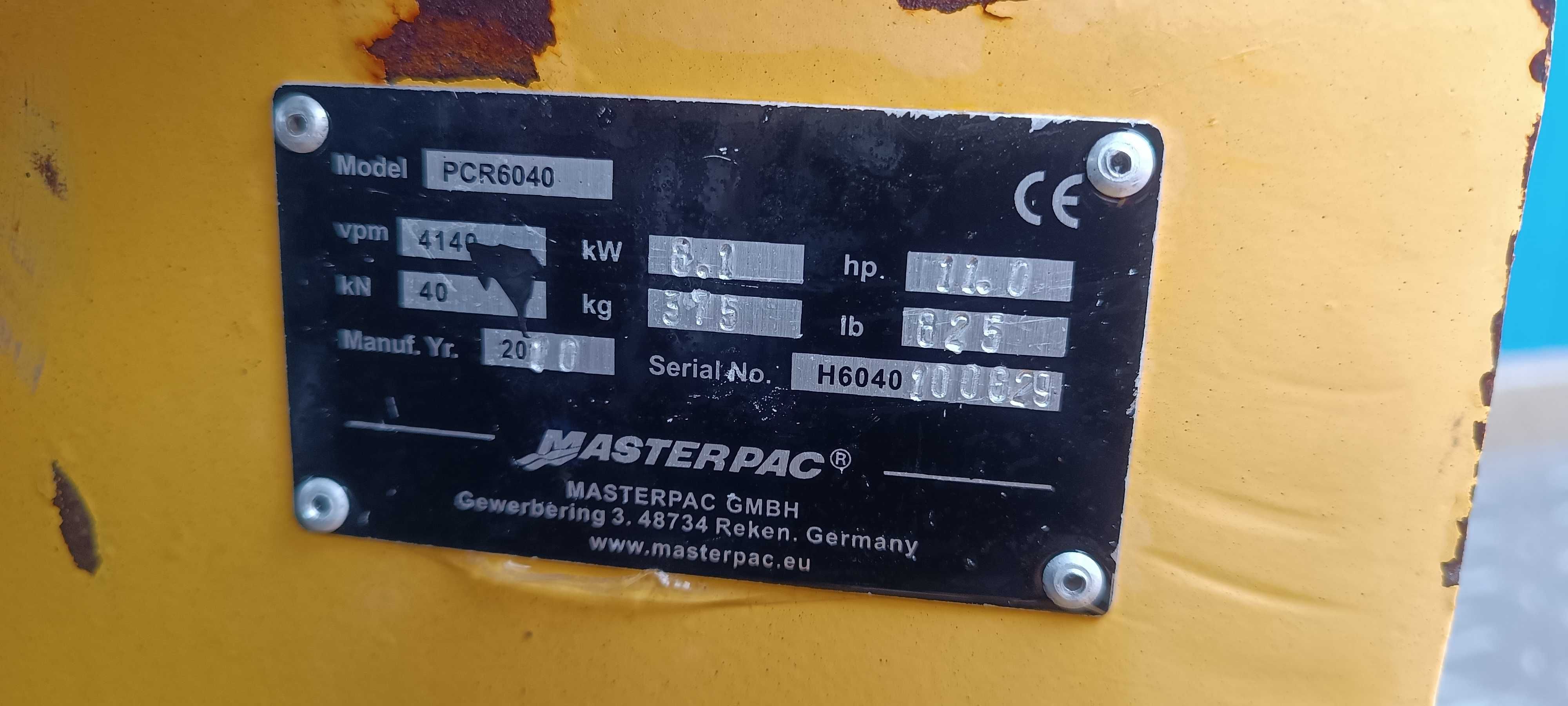 Zagęszczarka MASTERPACK PCR 6040 / 380kg! / wacker dpu 4545 , 4040