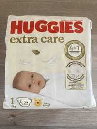 Подгузники huggies extra care mega размер 1 (2-5 кг), 22 шт