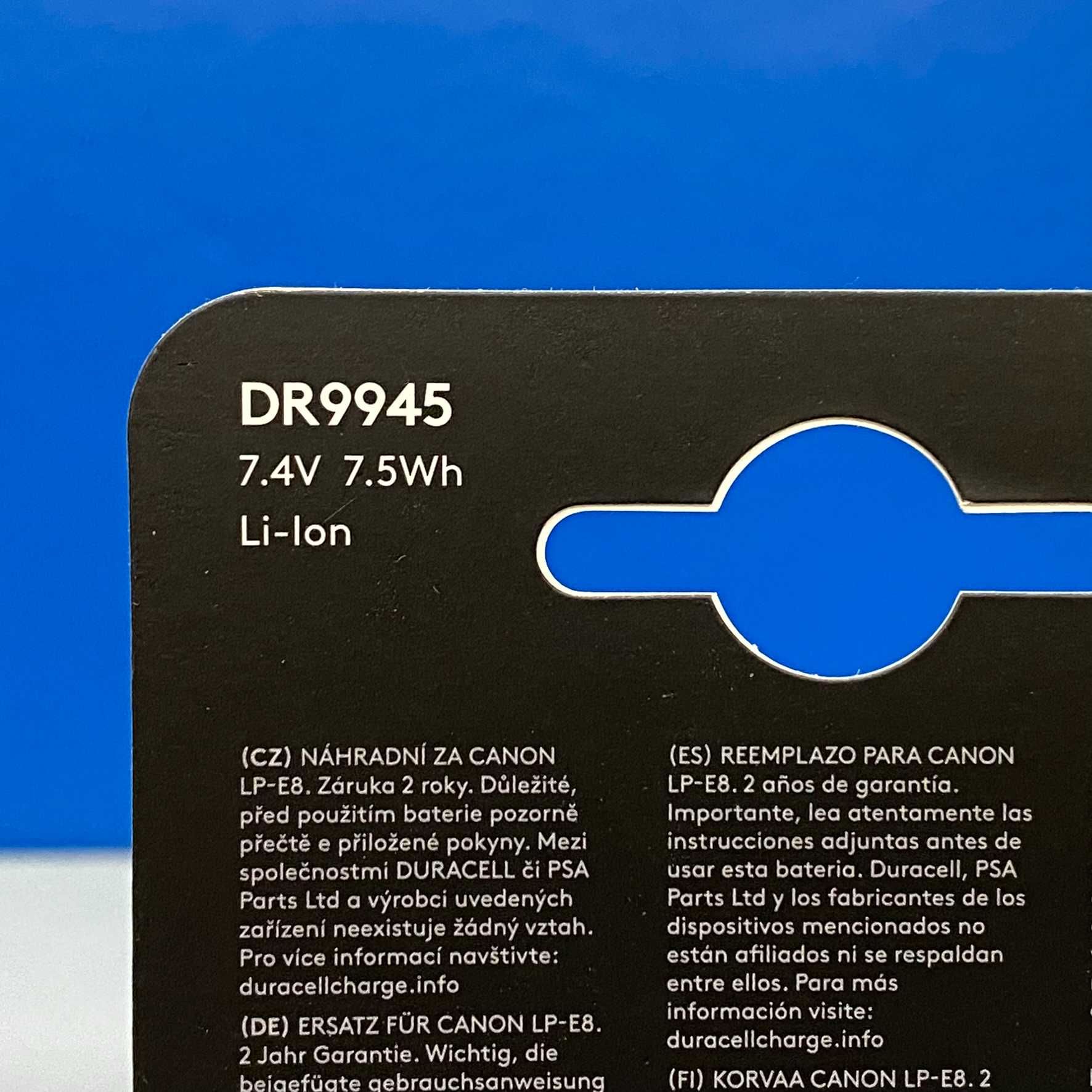 Bateria Duracell - Canon LP-E8 (550D/ 600D/ 650D/ 700D)