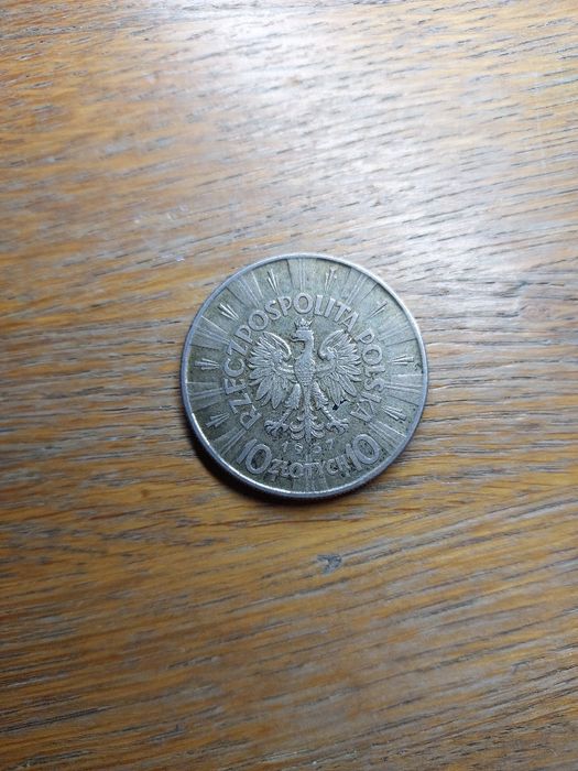 Srebrna moneta 10zł Józef Piłsudski - Ładna