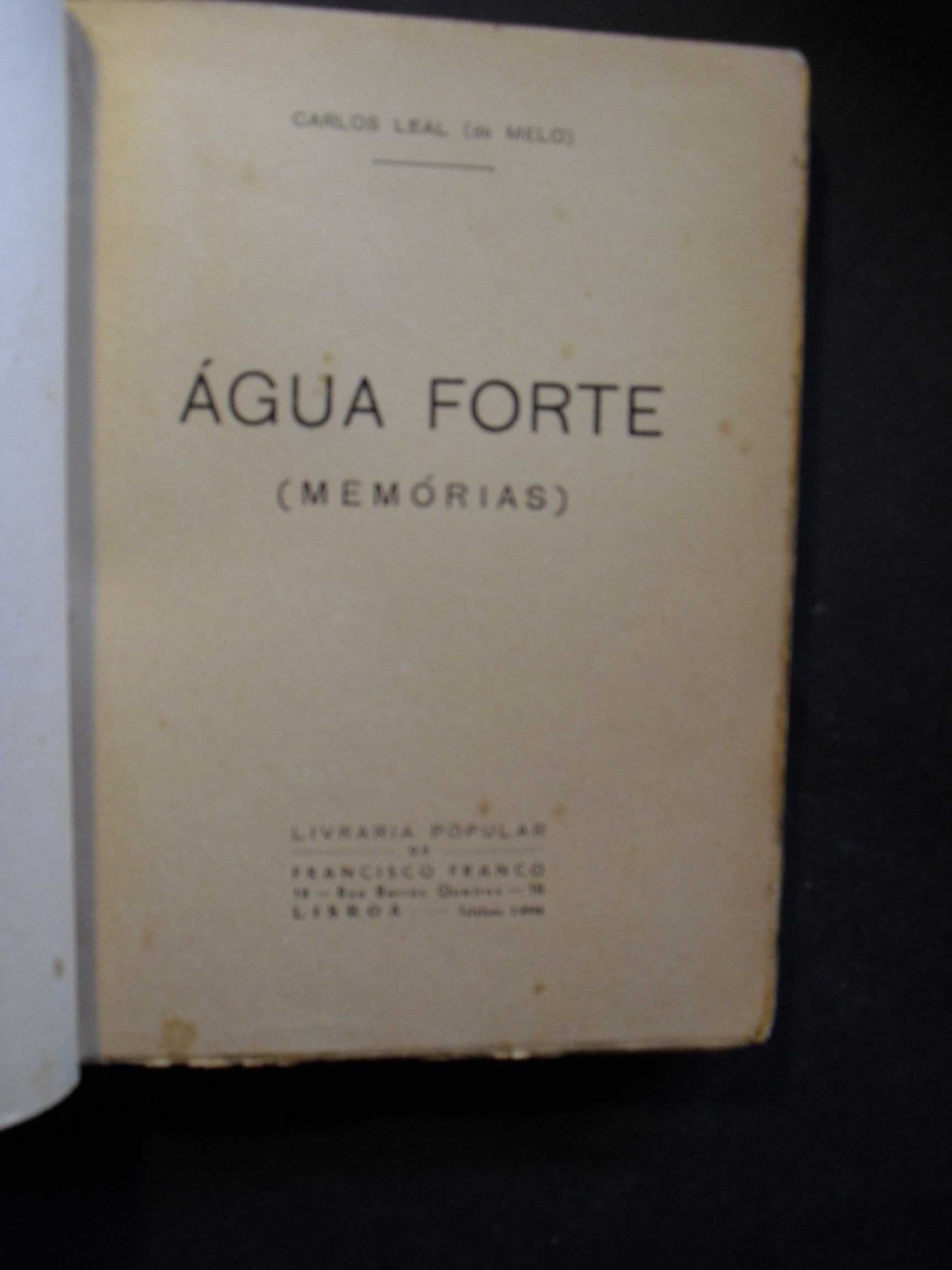 Leal (Carlos);Água Forte