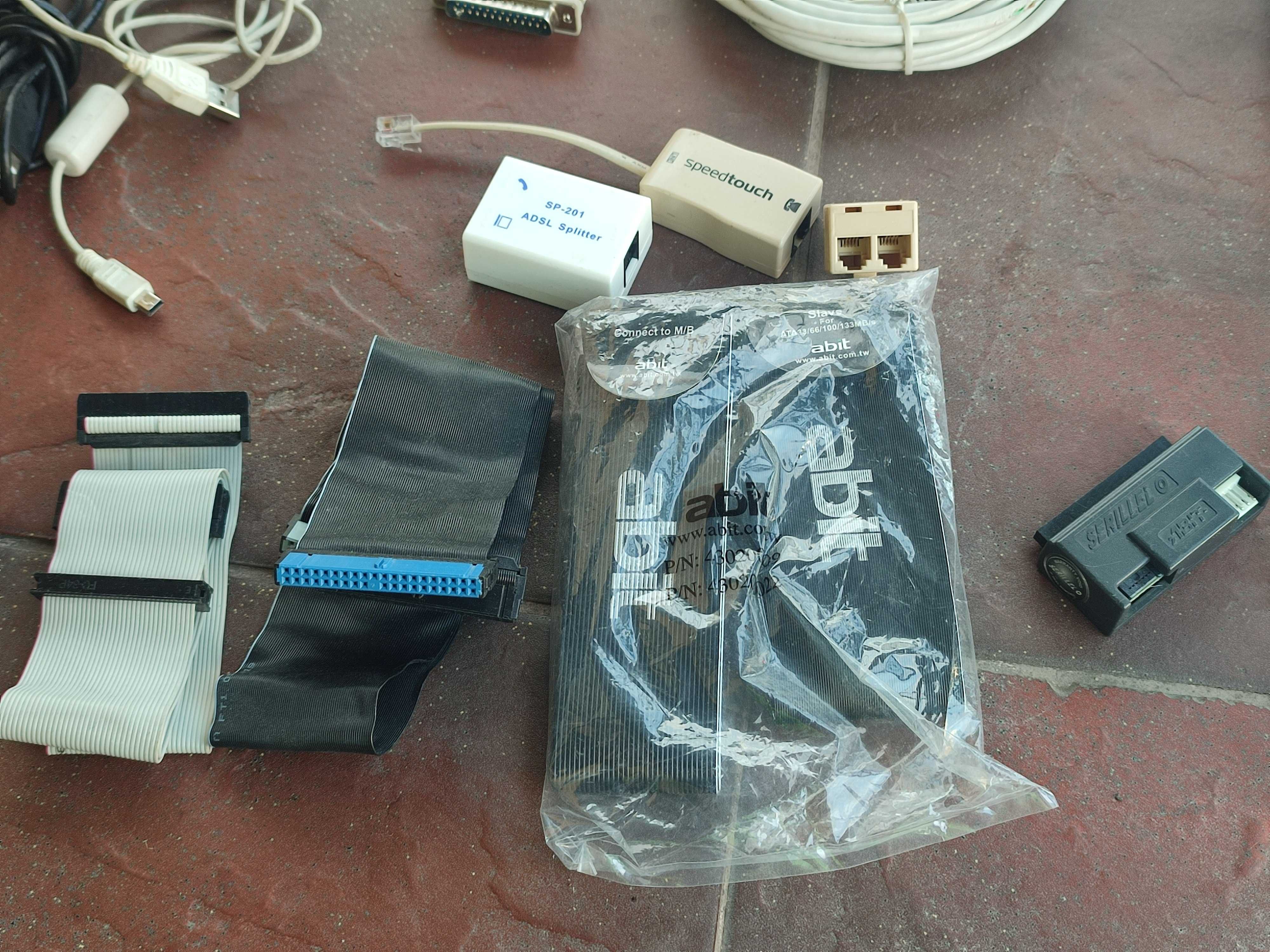 Kable zestaw USB RJ SATA PATA DVI serial spliter przejściówka