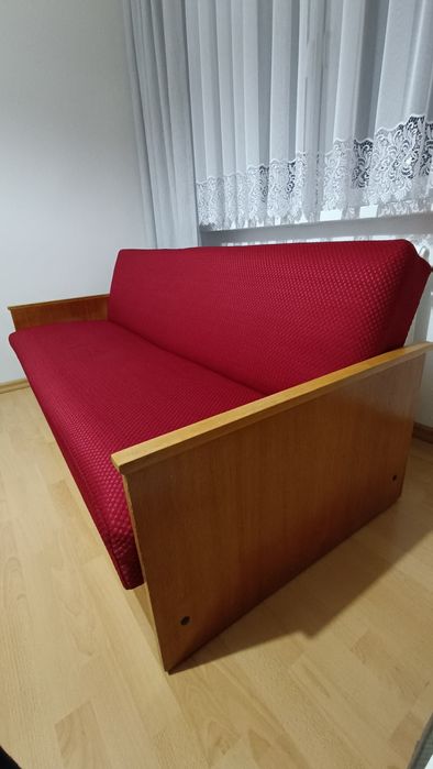 Wersalka używana bordowa, lata 90te