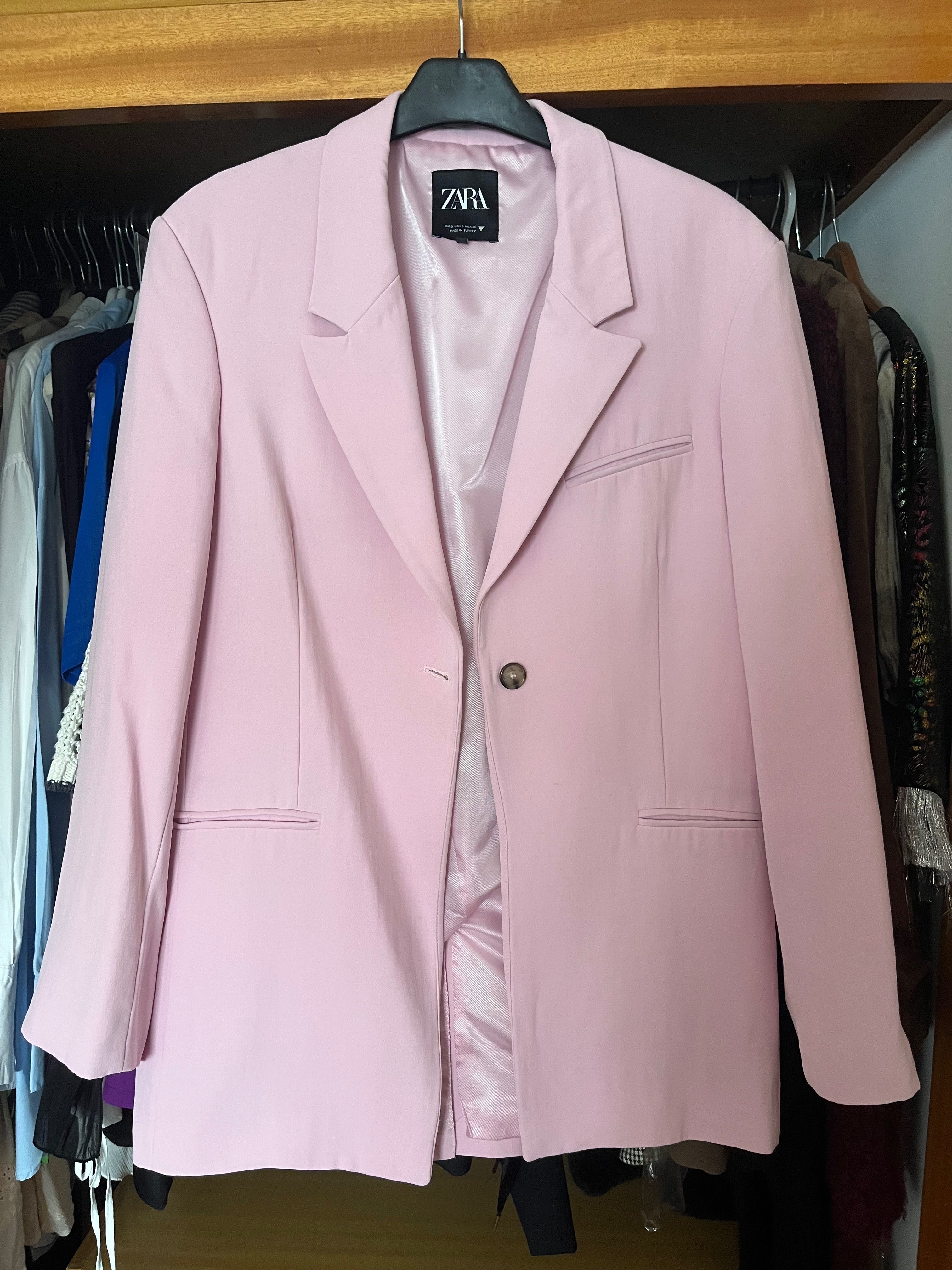 Blazer rosa oversized Zara