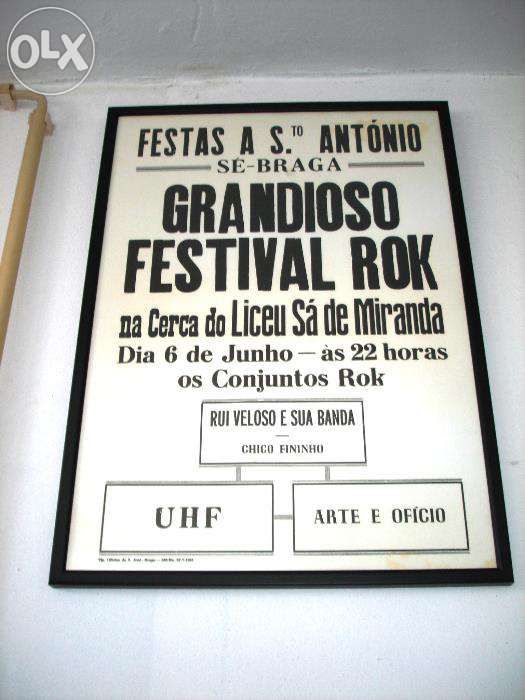 Raro Cartaz festival Rock com erro otográfico Autentico