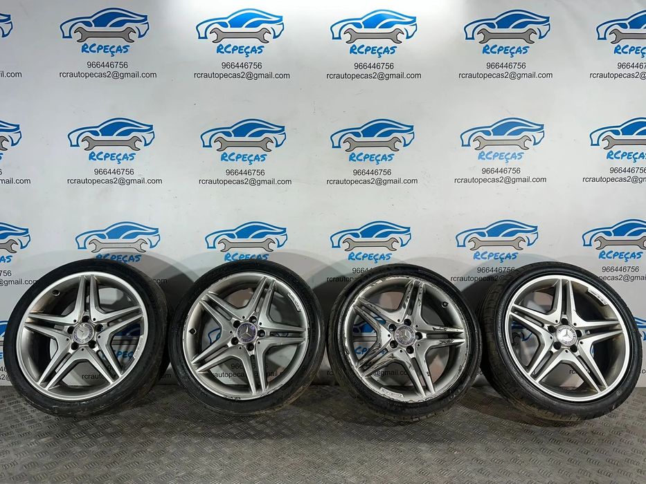 .Conjunto Jantes 18 Originais AMG Mercedes Benz 5x112 7.5J ET52