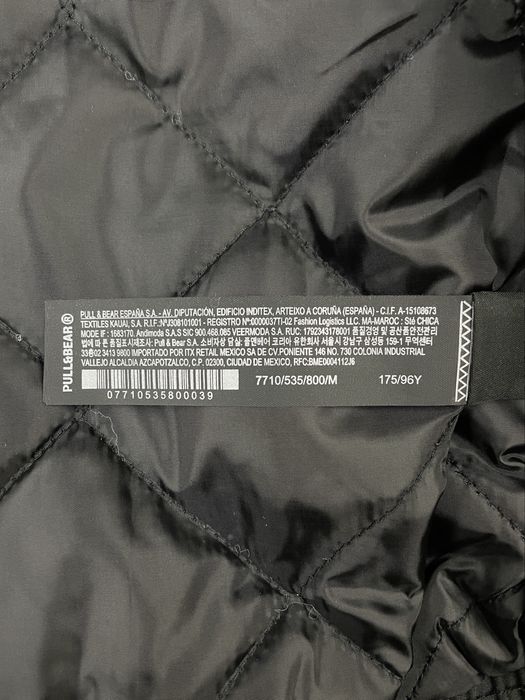 Бомбер Pull&Bear Bomber Jacket (S) чорний теплий чоловічий на осінь