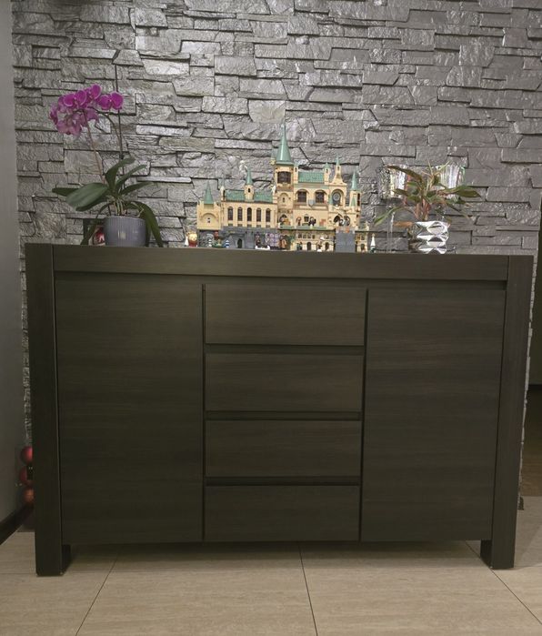 Komoda + szafka rtv brąz komplet