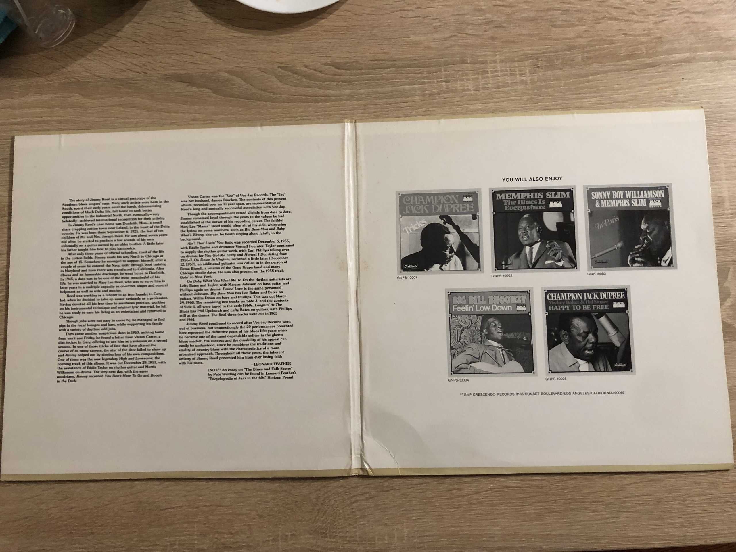 The Best of Jimmy Reed USA EX+ 2LP