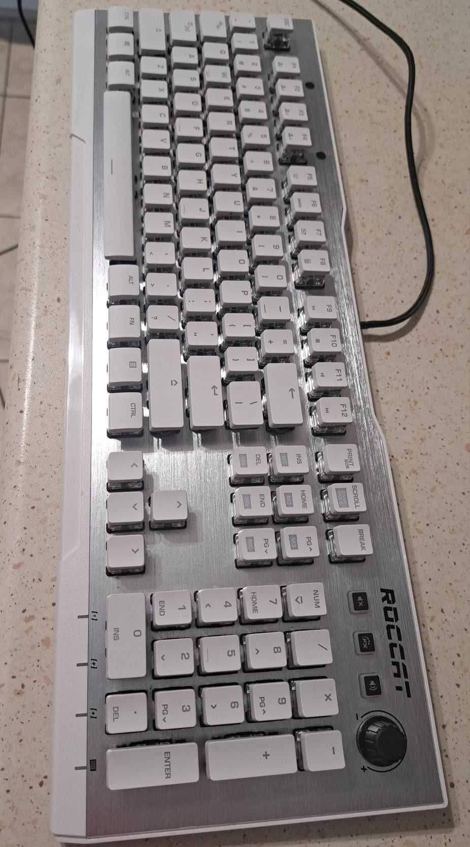 Klawiatura dla graczy ROCCAT Vulcan, biała