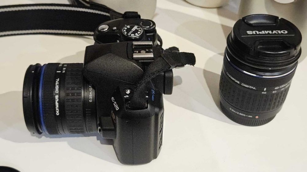 Lustrzanka OLYMPUS e-520 2 Obiektywy Zuiko 14-42mm i 40-150 mm Kraków