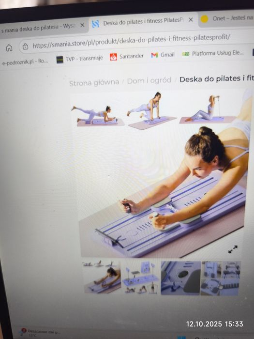 Deska do pilatesu i fitness