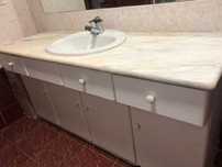 Vendo Bancada em mármore, lavatório, bidé e sanita  em ótimo estado