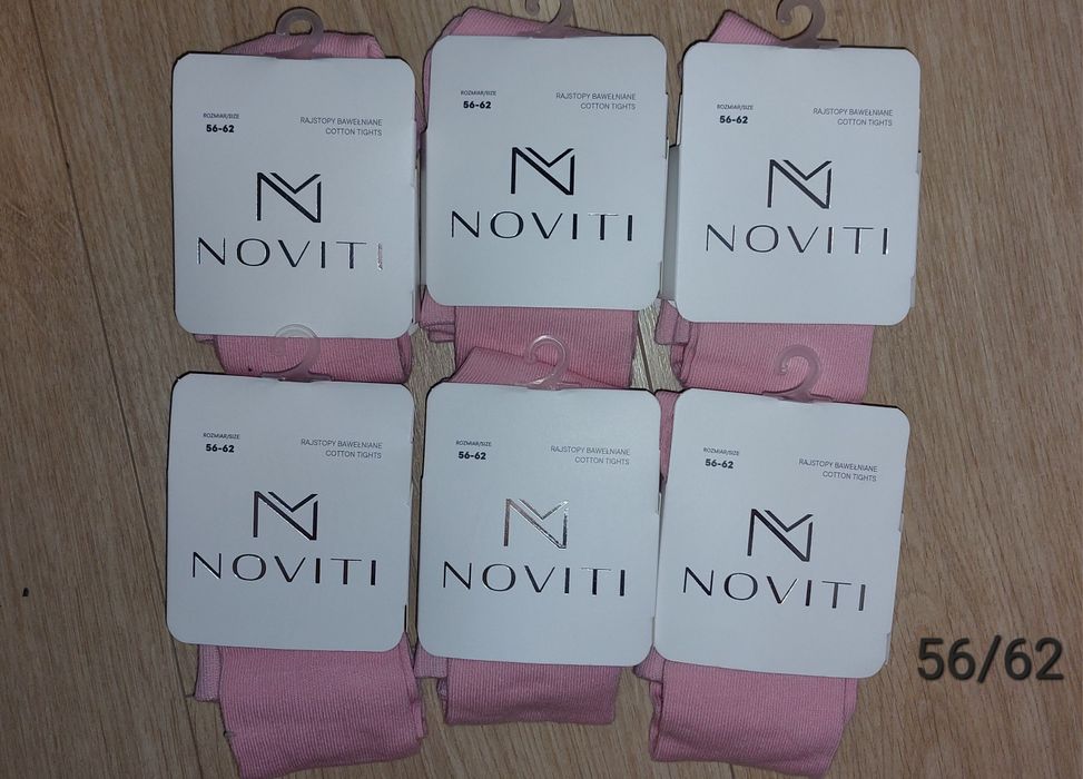 Rajstopy bawełniane [ pudrowy róż] - rozmiar 56/62