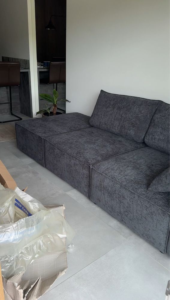 Micadoni Sofa Kaelle szary szenil nowa
