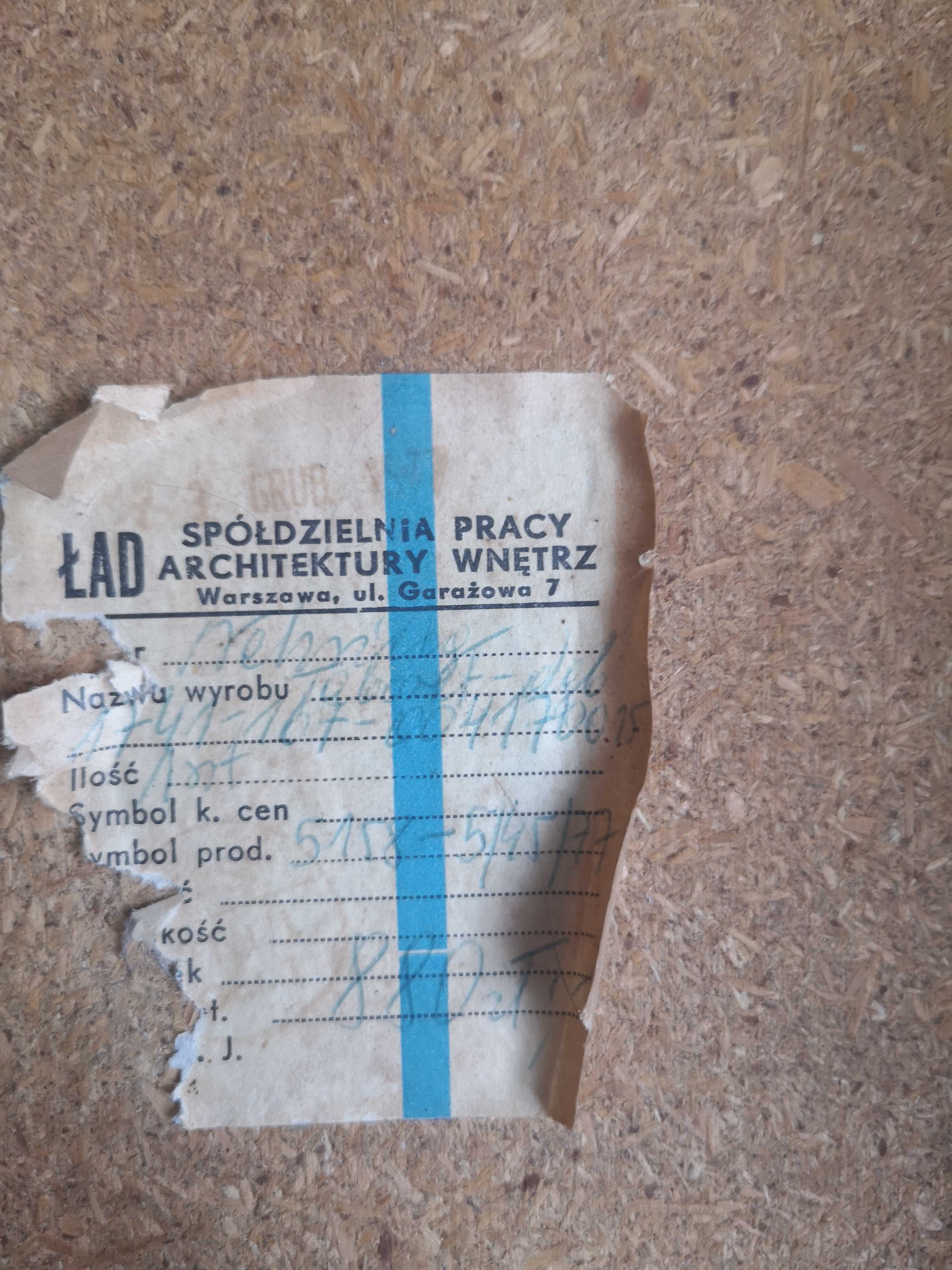 1977 stołek, taboret ŁAD, projekt Andrzej Nehring