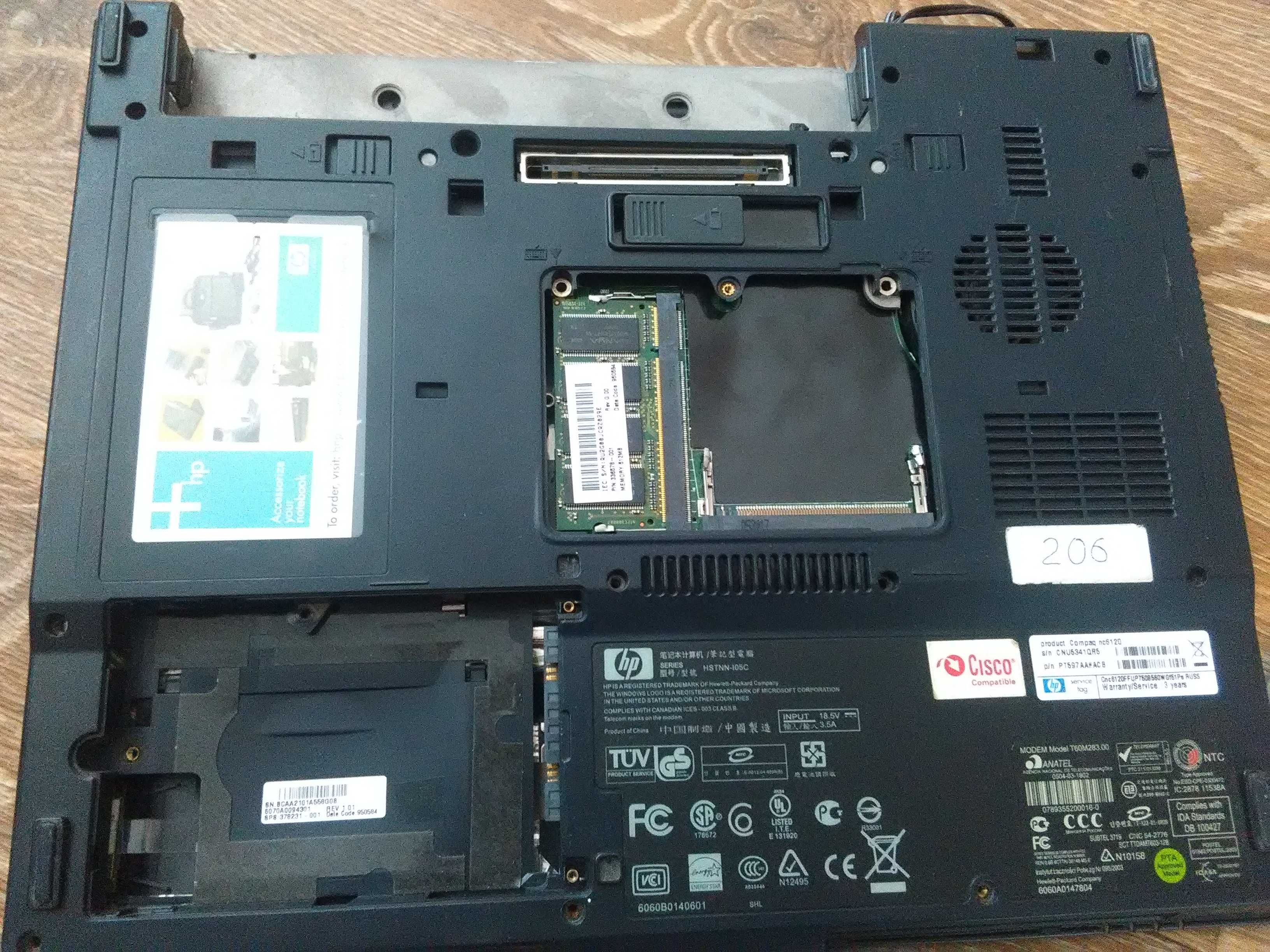 HP COMPAQ NC612Q барахолка