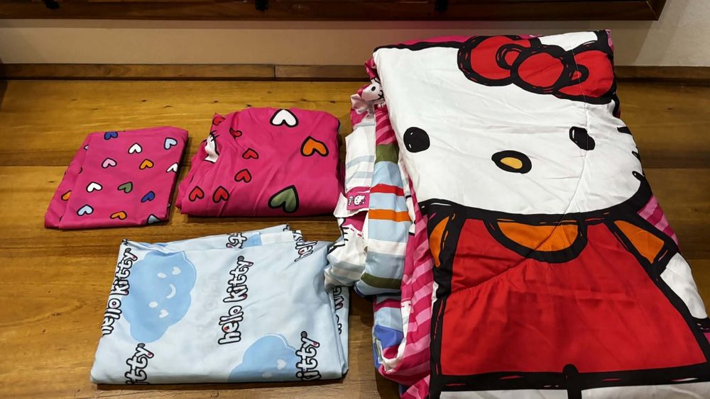 Conjunto de cama menina HELLO KITTY