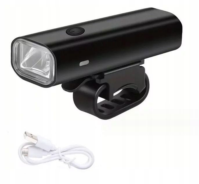 Lampka 400lm akumulator 2000mAh USB LED rowerowa przód lampa mocna