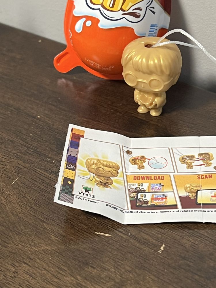 Золотой Гарри Поттер VT413 | Kinder Joy Quiddich