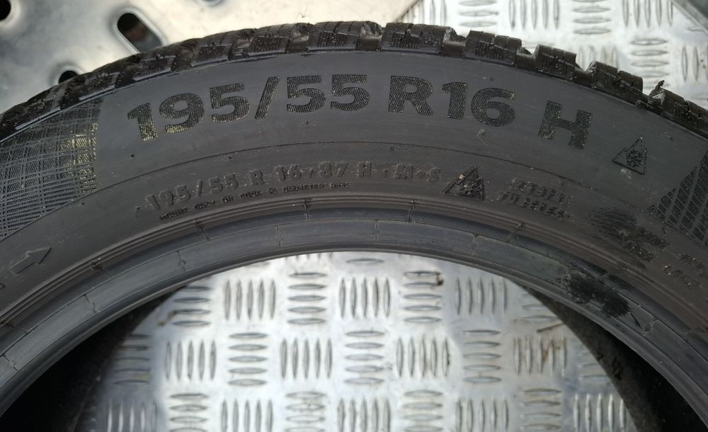 195/55R16 Continental * Opony zimowe * 7mm bieżnika * 2 szt * 035K
