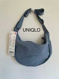 Uniqlo nerka torba nowa niebieska unisex Round Mini Shoulder Bag