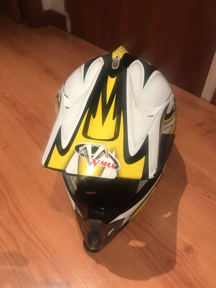 Capacete V Max amarelo