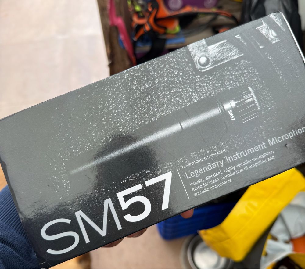 SM57 microfone com cabo e tripe x2