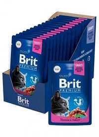 Brit Premium для котів Chicken & Turkey 24штх100г курка/індичка