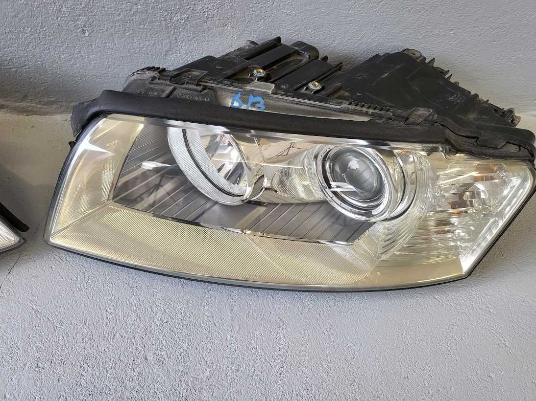 Audi A8 D3 Lampy Przód Przednie Bi-Xenon Lewa + Prawa Europa Hella