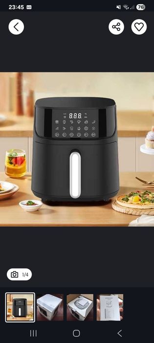Air Fryier 5,5l 1500W nova na caixa fryer
