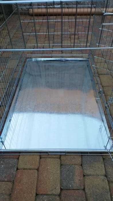 Klatka kennelowa XL 109x69x75 cm ocynk + blaszana taca