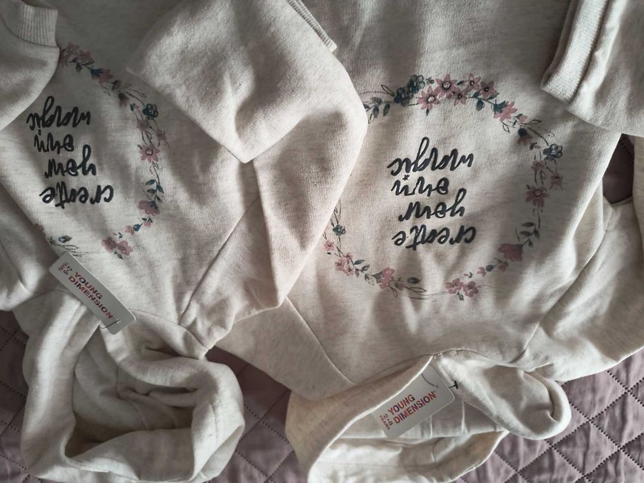 Super bluzy nowe siostry 7-8 i 4-5