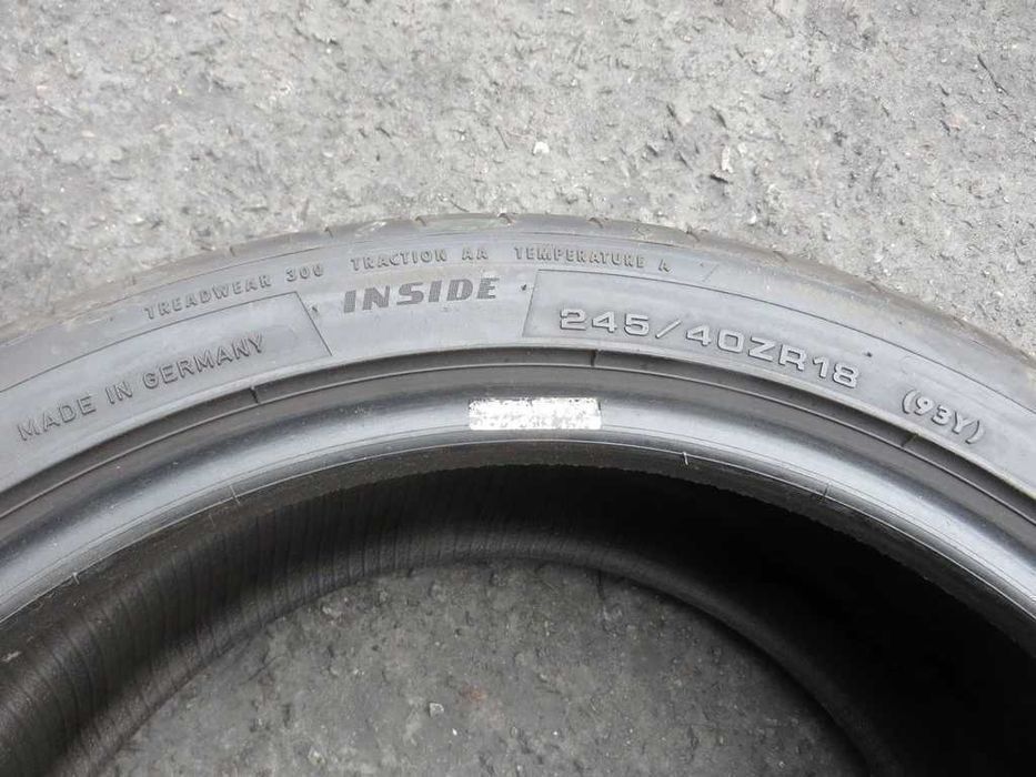 Уцінка 245/40 R18 97Y Dunlop SportMaxxRt2 Літо 2 штуки шини бу
