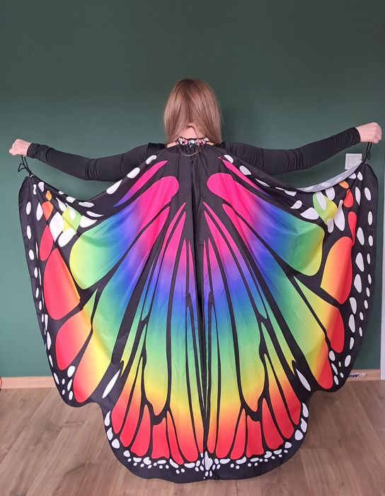 Motyl strój przebranie kostium kombinezon skrzydła motyla M 38 uniwers