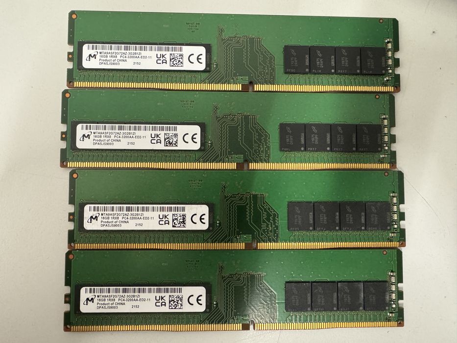 Pamięć RAM DDR4 Micron 4x16GB 3200MHz