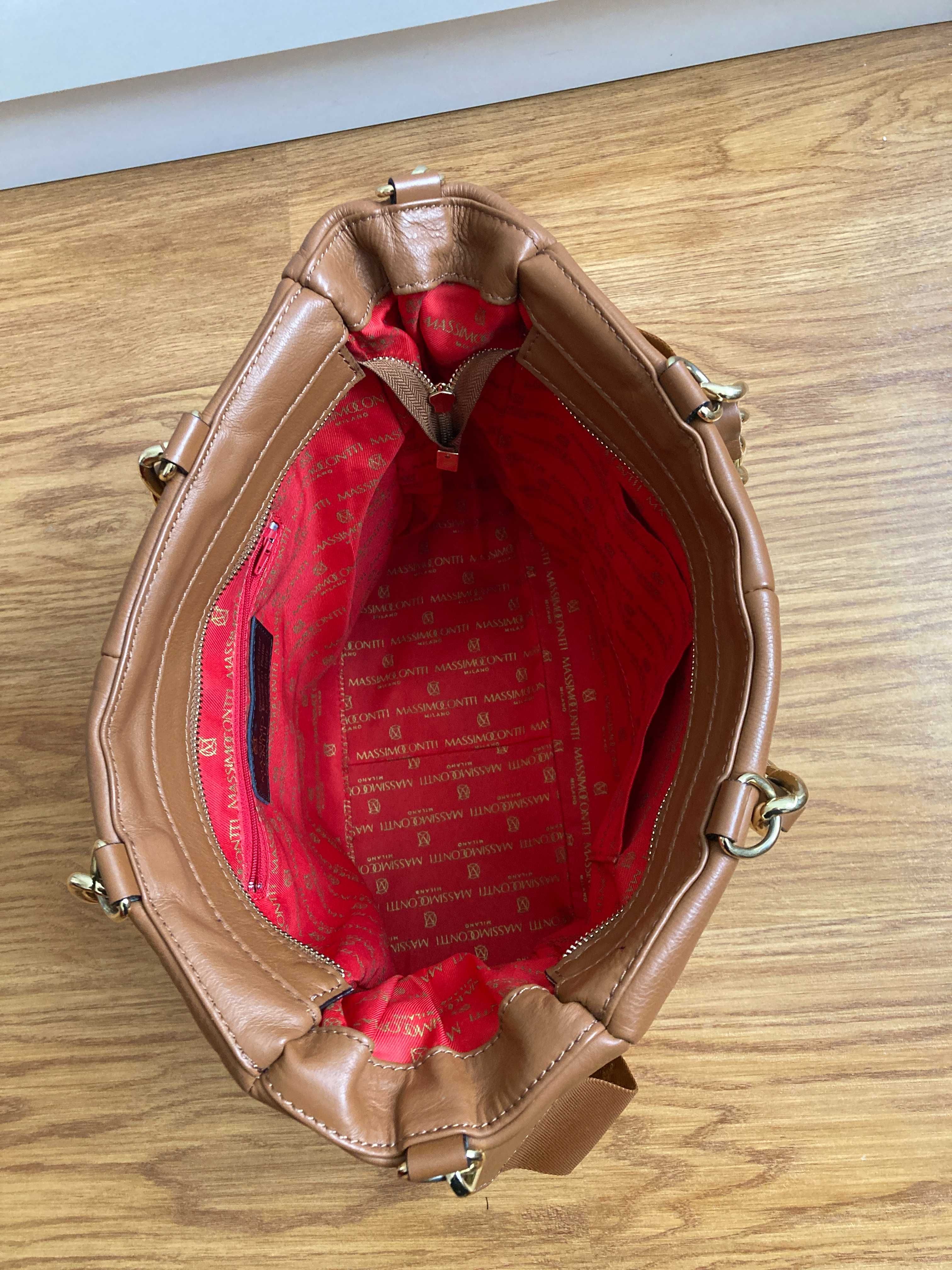 Massimo CONTTI torebka shopper skóra nat