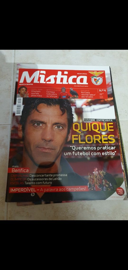 6 primeiras revistas do Benfica