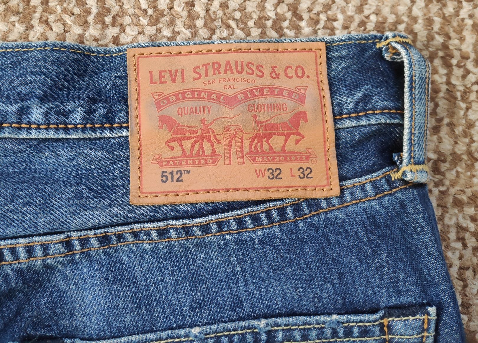 Levi's 512 рвані джинси slim tapered fit оригінал W32 L32