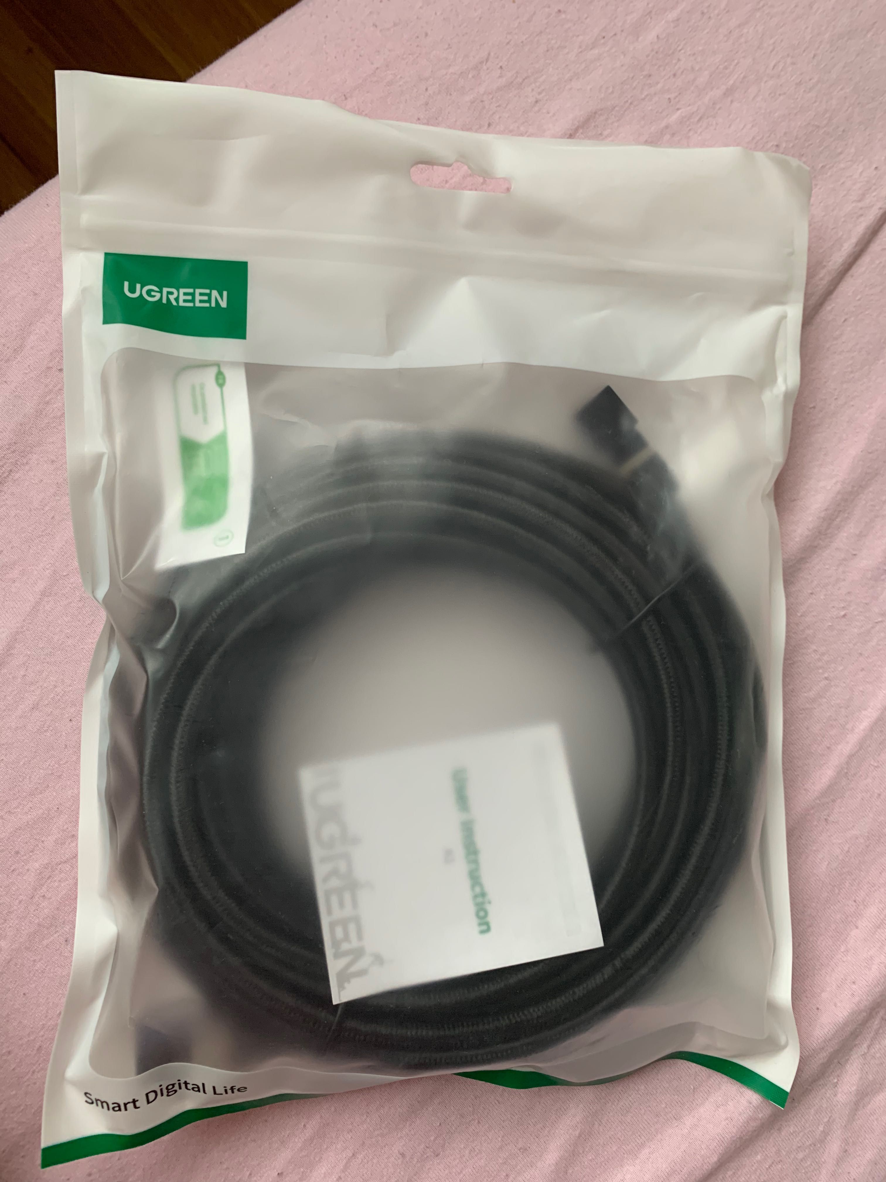 Kabel enthernet  UGREEN  RJ 45 nowy 40Gbps 2000MHz  10 metrów Cat 8