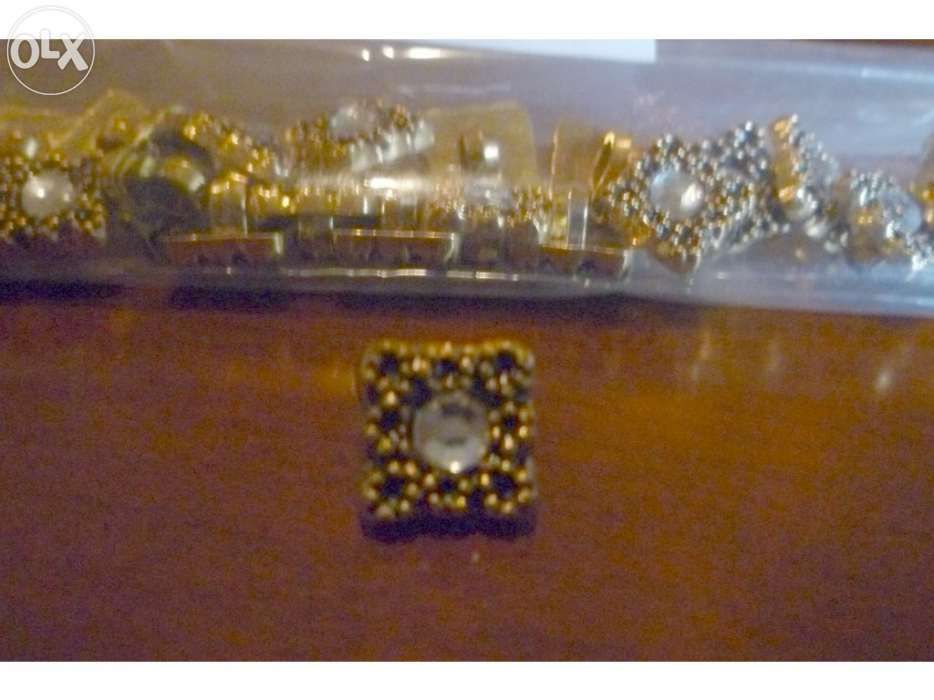 Botões "Vintage" ouro e prata