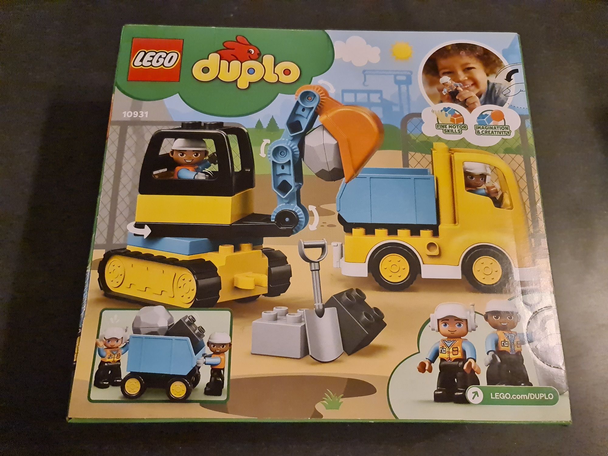 Nowe Lego Duplo 10931 Ciężarówka i Koparka Gąsienicowa