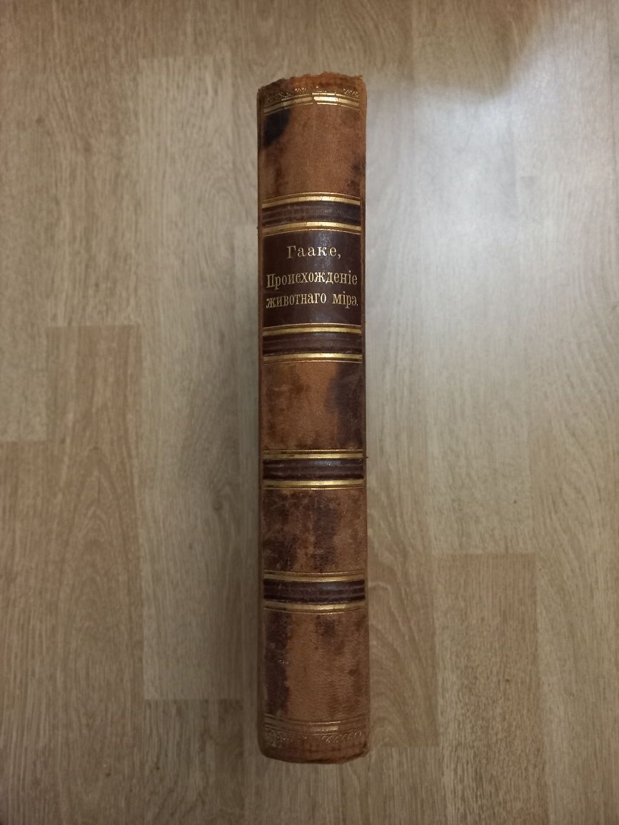 1900г. Д-р Вильгельм Гааке.  Происхождение животного мира. СПБ.