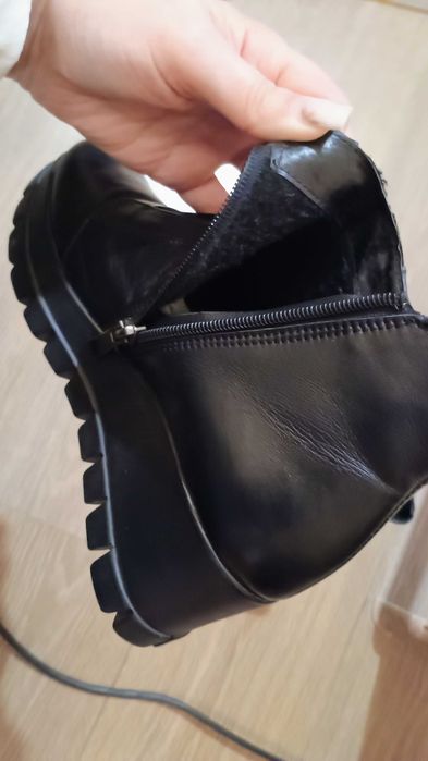 Черевики, взуття, чобітки, нові, шкіра, 36р