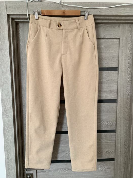 Брюки бежеві кашемір 46 розмір