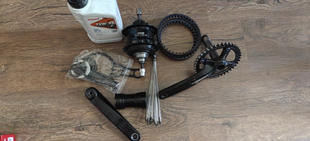 втулка Shimano Alfine 11 шатуни Gates Carbon Drive, спиці Sapim