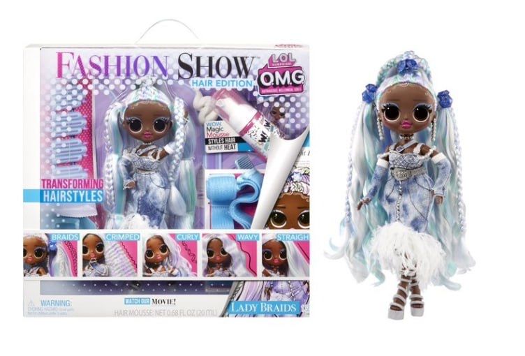 LOL Surprise OMG Fashion Show Hair Edition Lady Braids